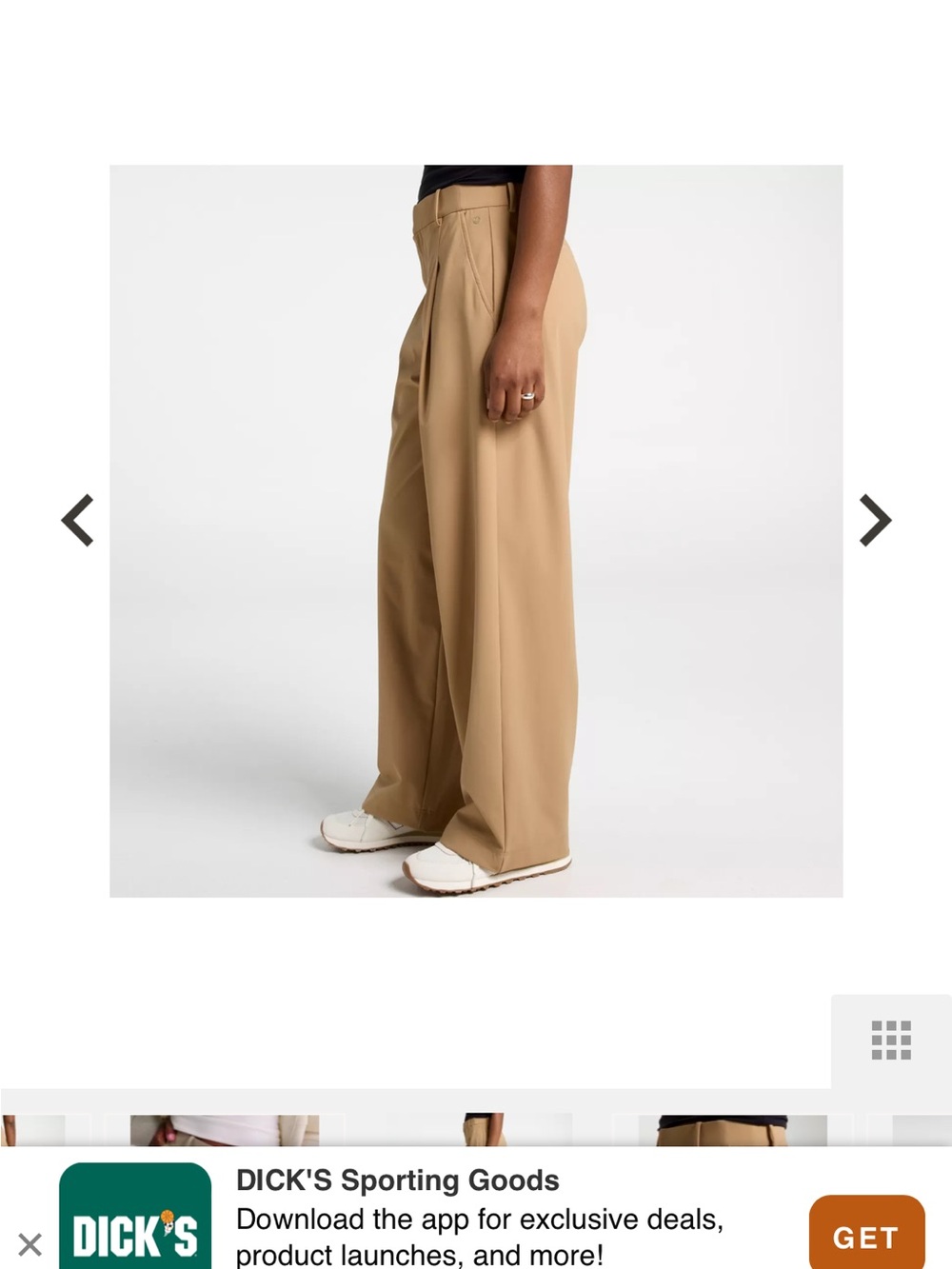 CALIA by Carrie Underwood Wide Leg Pants in Khaki